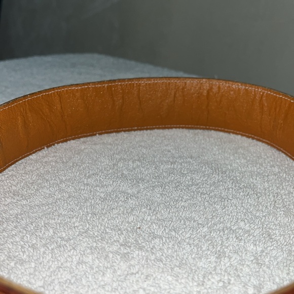 Leather Snake Skin Belt Size 34 Made in Mexico Rodeo Cowgirl Western - Picture 7 of 14